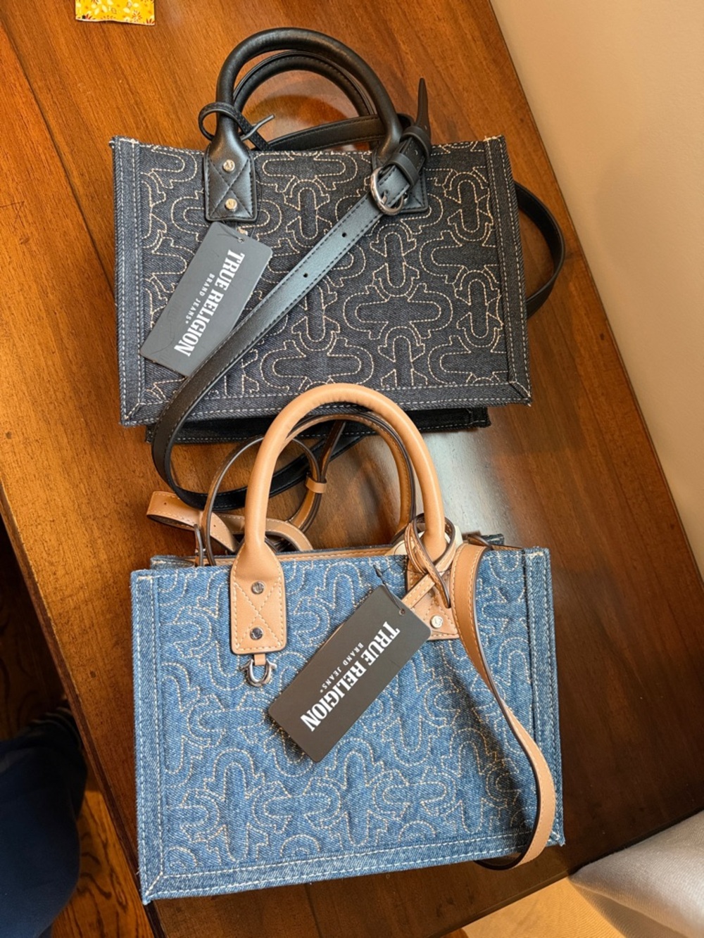 True Religion Quilted Satchel - Buyer Pick Black and Blue Dennnnimmm